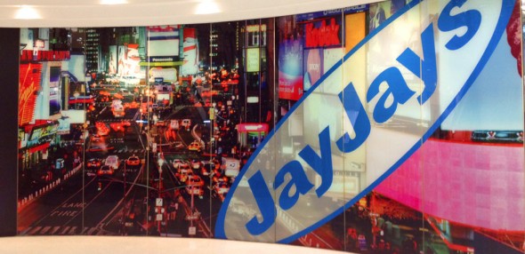 front adhesive window sticker